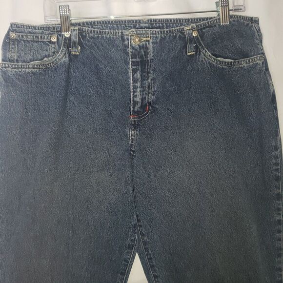 Vintage 90's Y2K AEROPOSTALE Wide Leg Flare Denim Jeans Juniors Size 13/14 L - Picture 3 of 9